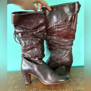 Brown Leather boots size 36 women